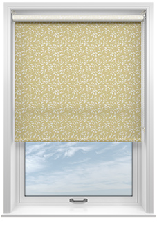 Delicate Foliage, Soft Yellow - Roller Blind